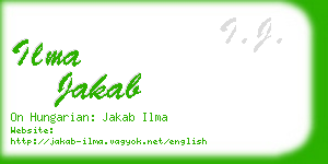 ilma jakab business card